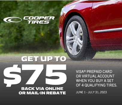 Cooper Tires Rebate | Lou's Car Care Center, Inc.
